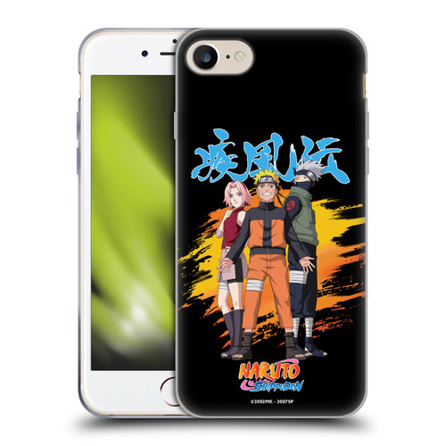 Naruto Shippuden Art Sakura, Naruto, Kakashi Soft Gel Case for Apple iPhone 7 / 8 / SE 2020 & 2022 & MagSafe
