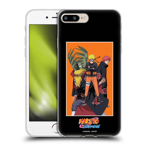 Naruto Shippuden Art Akatsuki Organization Soft Gel Case for Apple iPhone 7 Plus / 8 Plus & MagSafe