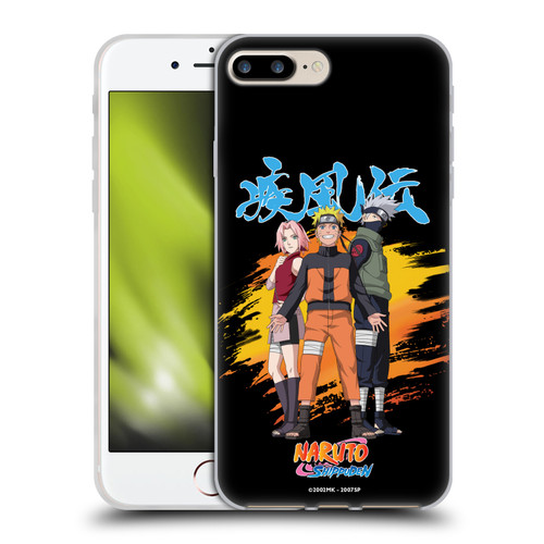 Naruto Shippuden Art Sakura, Naruto, Kakashi Soft Gel Case for Apple iPhone 7 Plus / 8 Plus & MagSafe