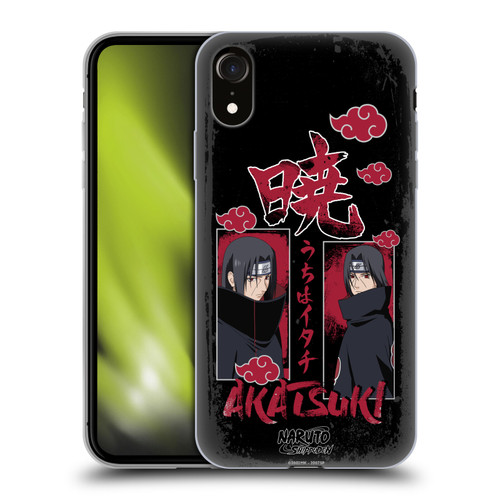 Naruto Shippuden Art Itachi Uchiha Akatsuki Soft Gel Case for Apple iPhone XR