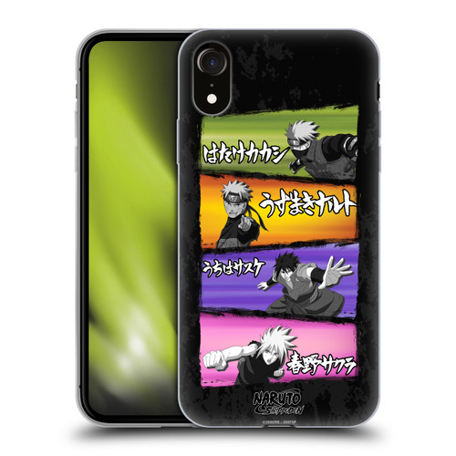Naruto Shippuden Art Kakashi Naruto Sasuke Sakura Soft Gel Case for Apple iPhone XR