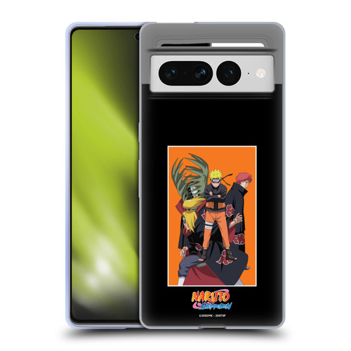 Naruto Shippuden Art Akatsuki Organization Soft Gel Case for Google Pixel 7 Pro