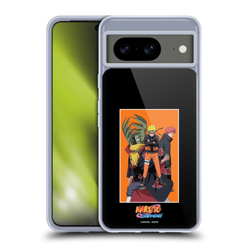 Naruto Shippuden Art Akatsuki Organization Soft Gel Case for Google Pixel 8