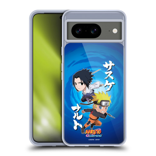 Naruto Shippuden Art Chibi Sasuke Naruto Soft Gel Case for Google Pixel 8
