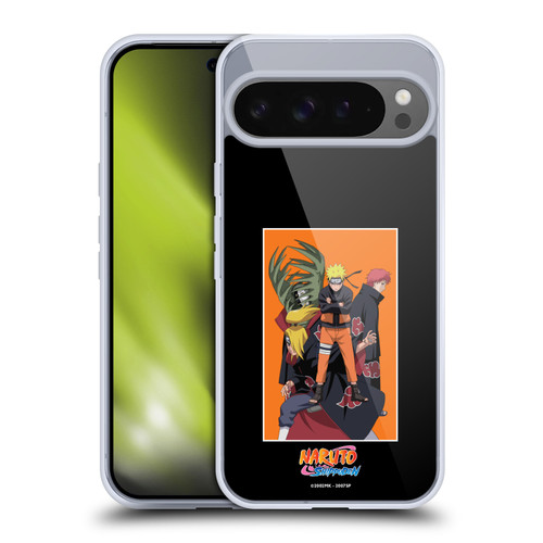 Naruto Shippuden Art Akatsuki Organization Soft Gel Case for Google Pixel 9 Pro XL