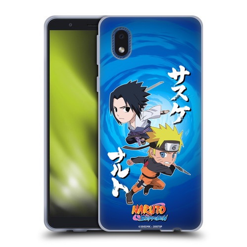 Naruto Shippuden Art Chibi Sasuke Naruto Soft Gel Case for Samsung Galaxy A01 Core (2020)