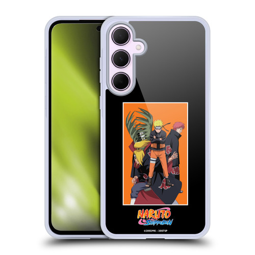 Naruto Shippuden Art Akatsuki Organization Soft Gel Case for Samsung Galaxy A35 5G