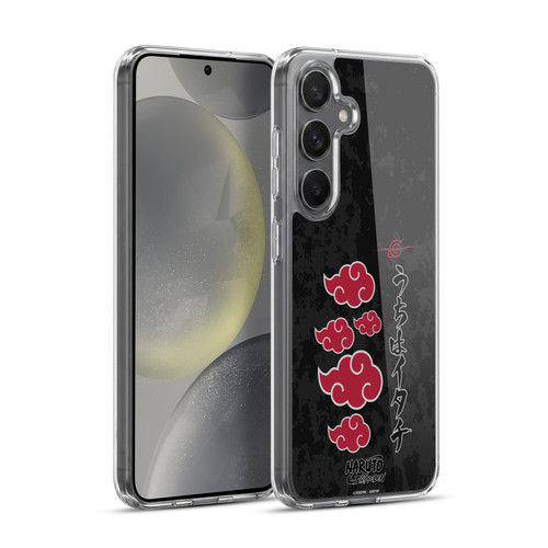 Naruto Shippuden Art Akatsuki Logotype Soft Gel Case for Samsung Galaxy S24+ 5G & MagSafe