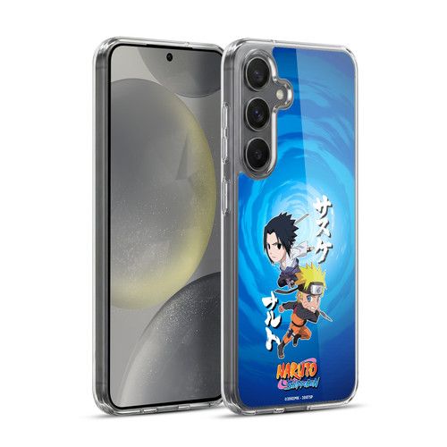 Naruto Shippuden Art Chibi Sasuke Naruto Soft Gel Case for Samsung Galaxy S24+ 5G & MagSafe