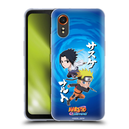 Naruto Shippuden Art Chibi Sasuke Naruto Soft Gel Case for Samsung Galaxy Xcover7 5G