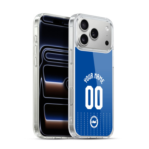 Custom Customised Personalised Brighton & Hove Albion F.C 2026/27 Badge Kit Home Soft Gel Case for Apple iPhone 17 Pro Max