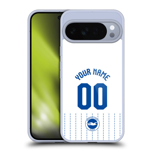 Custom Customised Personalised Brighton & Hove Albion F.C 2026/27 Badge Kit Away Soft Gel Case for Google Pixel 10 Pro XL