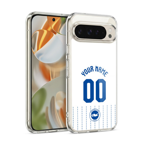 Custom Customised Personalised Brighton & Hove Albion F.C 2026/27 Badge Kit Away Soft Gel Case for Google Pixel 9 / Pixel 9 Pro