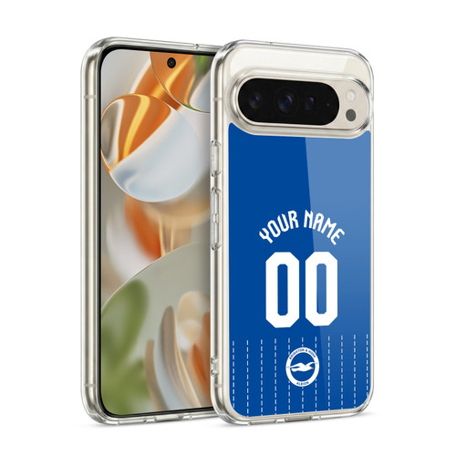 Custom Customised Personalised Brighton & Hove Albion F.C 2026/27 Badge Kit Home Soft Gel Case for Google Pixel 9 / Pixel 9 Pro