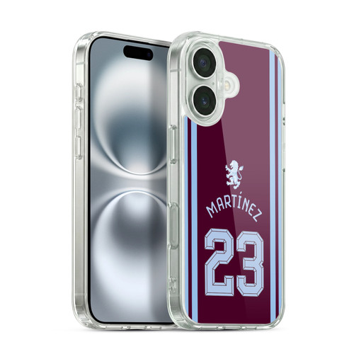 Aston Villa Football Club 2026/27 Players Home Kit Emiliano Martínez Soft Gel Case for Apple iPhone 16 & MagSafe