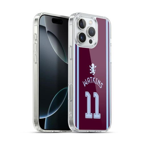 Aston Villa Football Club 2026/27 Players Home Kit Ollie Watkins Soft Gel Case for Apple iPhone 16 Pro Max & MagSafe