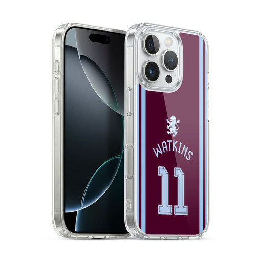 Aston Villa Football Club 2026/27 Players Home Kit Ollie Watkins Soft Gel Case for Apple iPhone 16 Pro & MagSafe