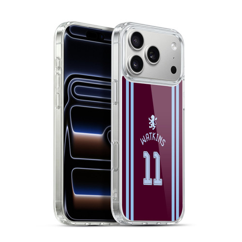 Aston Villa Football Club 2026/27 Players Home Kit Ollie Watkins Soft Gel Case for Apple iPhone 17 Pro Max