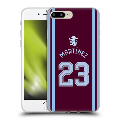 Aston Villa Football Club 2026/27 Players Home Kit Emiliano Martínez Soft Gel Case for Apple iPhone 7 Plus / 8 Plus & MagSafe