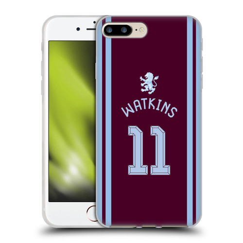 Aston Villa Football Club 2026/27 Players Home Kit Ollie Watkins Soft Gel Case for Apple iPhone 7 Plus / 8 Plus & MagSafe