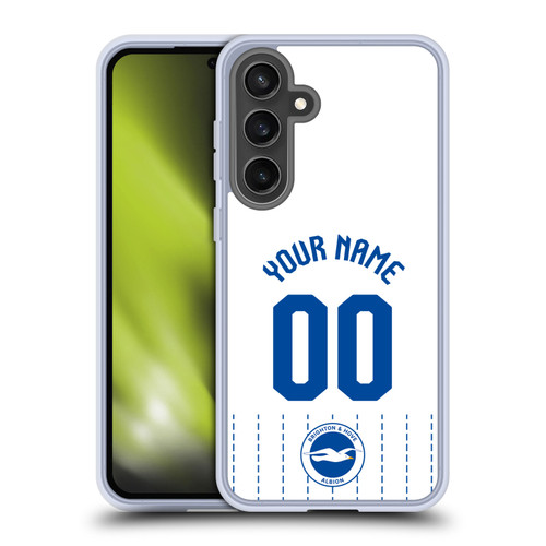 Custom Customised Personalised Brighton & Hove Albion F.C 2026/27 Badge Kit Away Soft Gel Case for Samsung Galaxy S24 FE & MagSafe