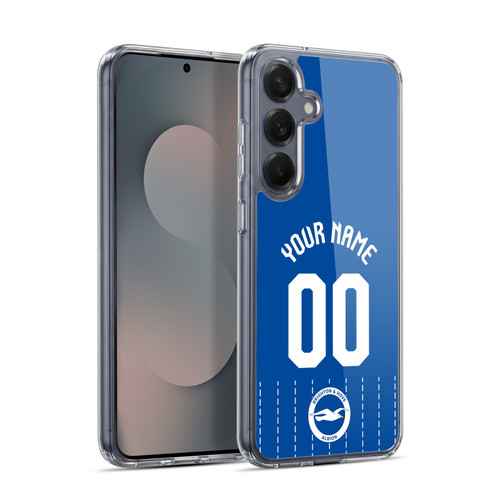 Custom Customised Personalised Brighton & Hove Albion F.C 2026/27 Badge Kit Home Soft Gel Case for Samsung Galaxy S25+ & MagSafe