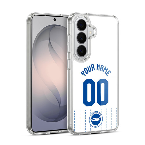Custom Customised Personalised Brighton & Hove Albion F.C 2026/27 Badge Kit Away Soft Gel Case for Samsung Galaxy S26