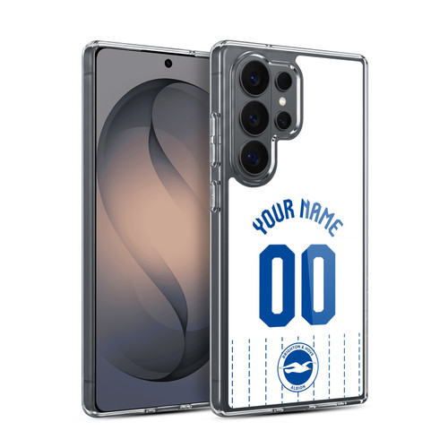 Custom Customised Personalised Brighton & Hove Albion F.C 2026/27 Badge Kit Away Soft Gel Case for Samsung Galaxy S26 Ultra
