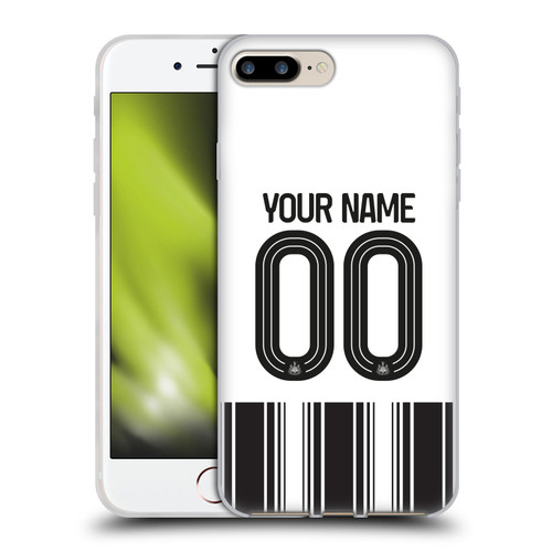 Custom Customised Personalised Newcastle United Football Club 2026/27 Crest Home Soft Gel Case for Apple iPhone 7 Plus / 8 Plus & MagSafe
