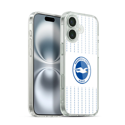 Brighton & Hove Albion F.C 2026/27 Badge Kit Away Soft Gel Case for Apple iPhone 16 Plus & MagSafe