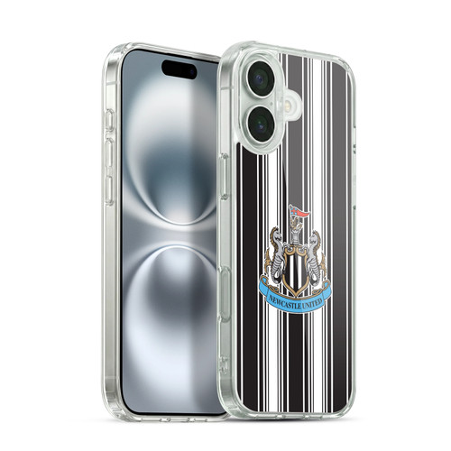 Newcastle United Football Club 2026/27 Crest Kit Home Soft Gel Case for Apple iPhone 16 Plus & MagSafe