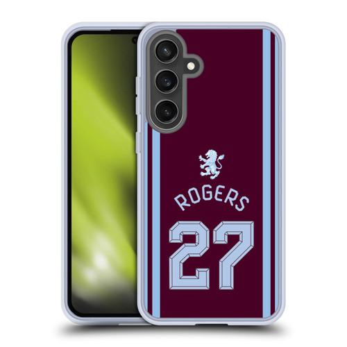 Aston Villa Football Club 2026/27 Players Home Kit Morgan Rogers Soft Gel Case for Samsung Galaxy S24 FE & MagSafe