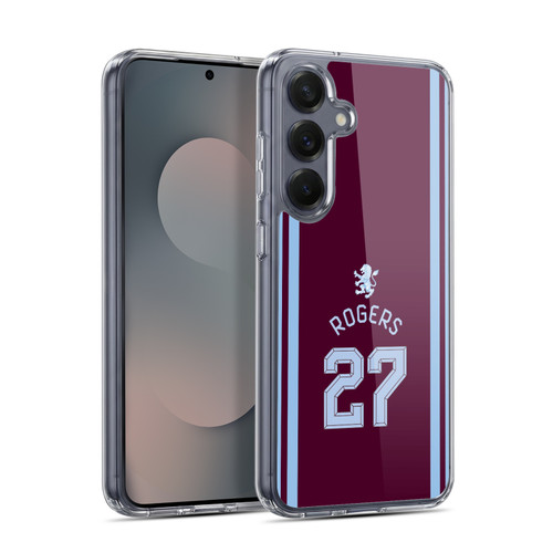 Aston Villa Football Club 2026/27 Players Home Kit Morgan Rogers Soft Gel Case for Samsung Galaxy S25 & MagSafe
