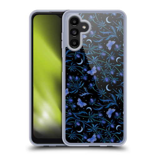 Episodic Drawing Pattern Blue Thistle Soft Gel Case for Samsung Galaxy A13 5G (2021)
