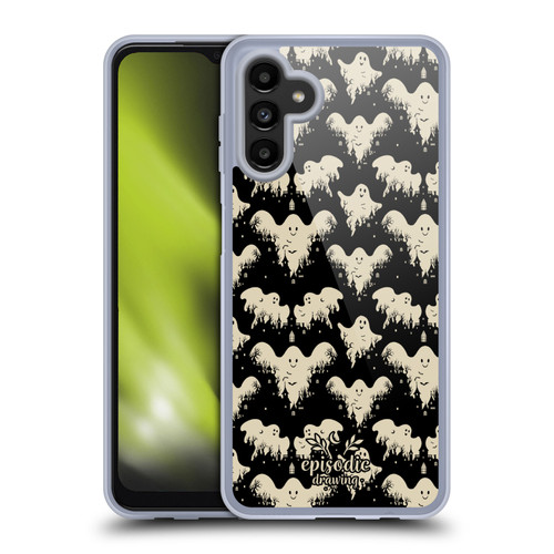 Episodic Drawing Spooky Patterns Halloween Ghost Soft Gel Case for Samsung Galaxy A13 5G (2021)