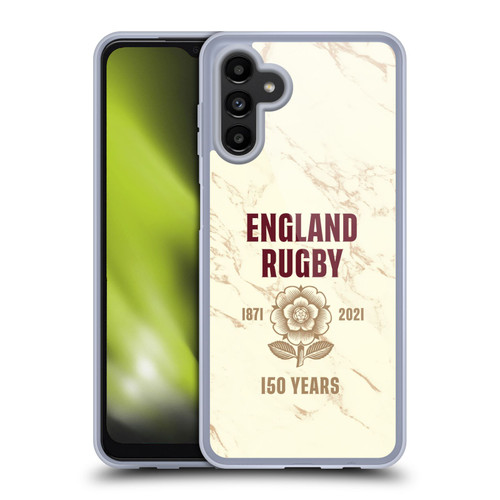 England Rugby Union 150th Anniversary Marble Soft Gel Case for Samsung Galaxy A13 5G (2021)