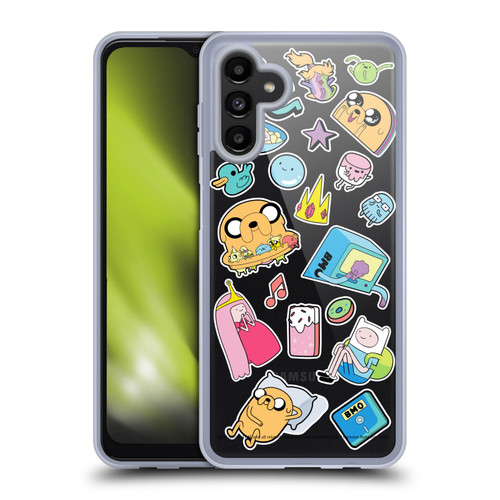 Adventure Time Graphics Icons Soft Gel Case for Samsung Galaxy A13 5G (2021)