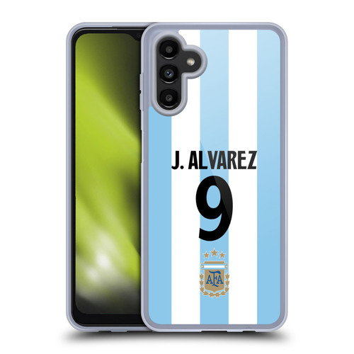 Argentina National Football Team 2024/25 Player Home Kit 1st Group Julián Álvarez Soft Gel Case for Samsung Galaxy A13 5G (2021)