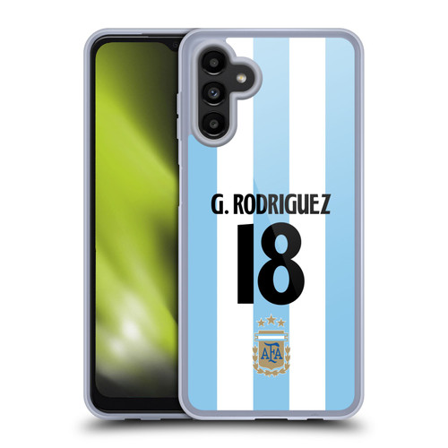 Argentina National Football Team 2024/25 Player Home Kit 1st Group Guido Rodríguez Soft Gel Case for Samsung Galaxy A13 5G (2021)