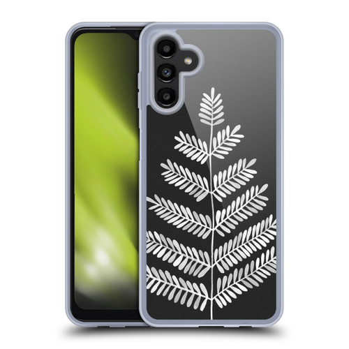 Cat Coquillette Nature Leaflets Black Soft Gel Case for Samsung Galaxy A13 5G (2021)