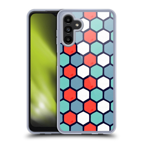 Cat Coquillette Patterns 6 Honeycomb Coral Soft Gel Case for Samsung Galaxy A13 5G (2021)