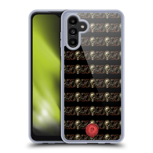 Anne Stokes Steampunk Skull Pattern Soft Gel Case for Samsung Galaxy A13 5G (2021)