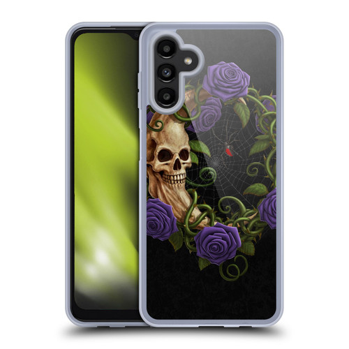 Christos Karapanos Horror Skeleton Moon Purple Soft Gel Case for Samsung Galaxy A13 5G (2021)