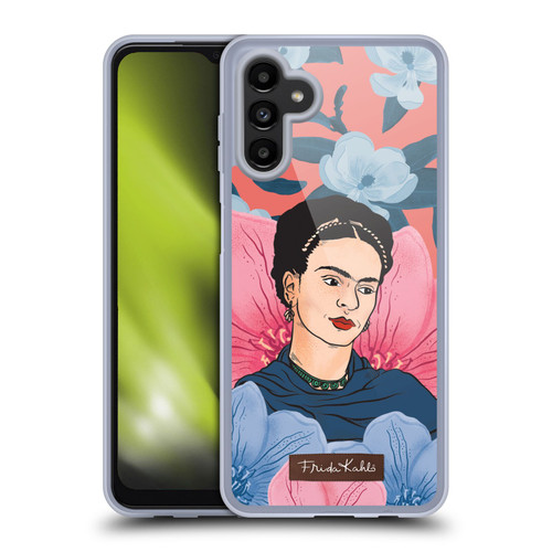 Frida Kahlo Portrait 3 Floral Soft Gel Case for Samsung Galaxy A13 5G (2021)
