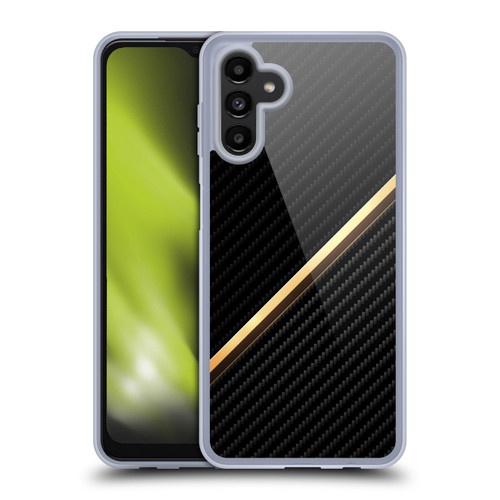 Alyn Spiller Carbon Fiber Gold Soft Gel Case for Samsung Galaxy A13 5G (2021)