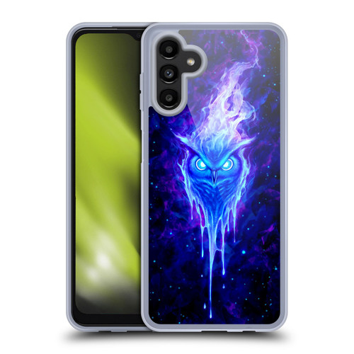 Christos Karapanos Mythical Art The Wisdowl Blue Soft Gel Case for Samsung Galaxy A13 5G (2021)