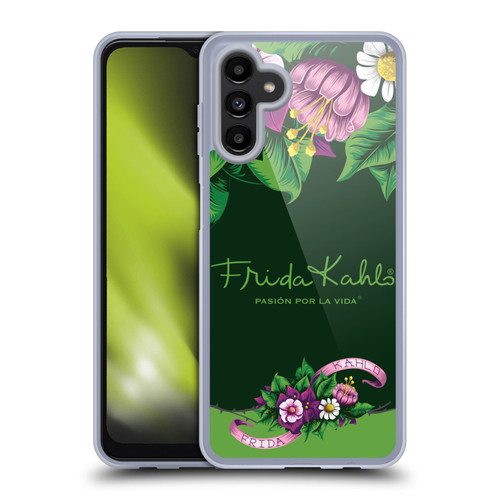 Frida Kahlo Purple Florals Blooms Soft Gel Case for Samsung Galaxy A13 5G (2021)