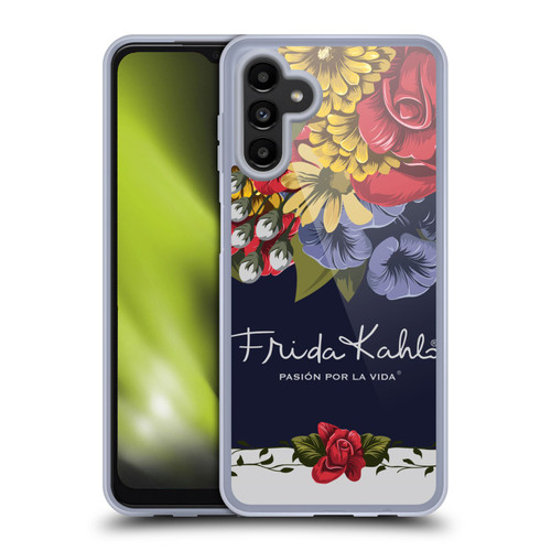 Frida Kahlo Red Florals Blooms Soft Gel Case for Samsung Galaxy A13 5G (2021)