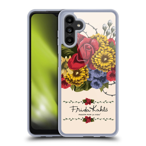 Frida Kahlo Red Florals Vine Soft Gel Case for Samsung Galaxy A13 5G (2021)