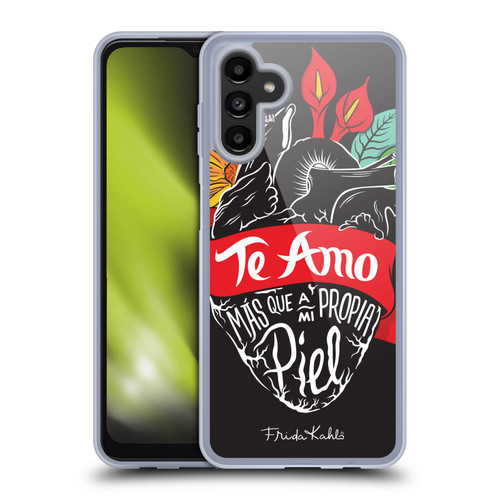 Frida Kahlo Typography Heart Soft Gel Case for Samsung Galaxy A13 5G (2021)